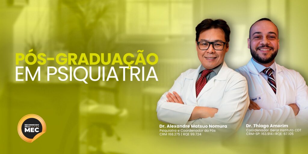 Capa da Pós-Graduação em Psiquiatria com coordenadores