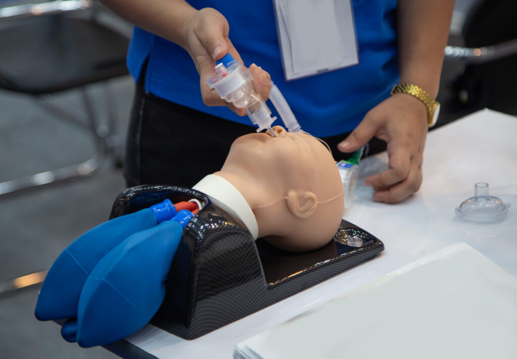 Intubação orotraqueal em paciente pediátrico