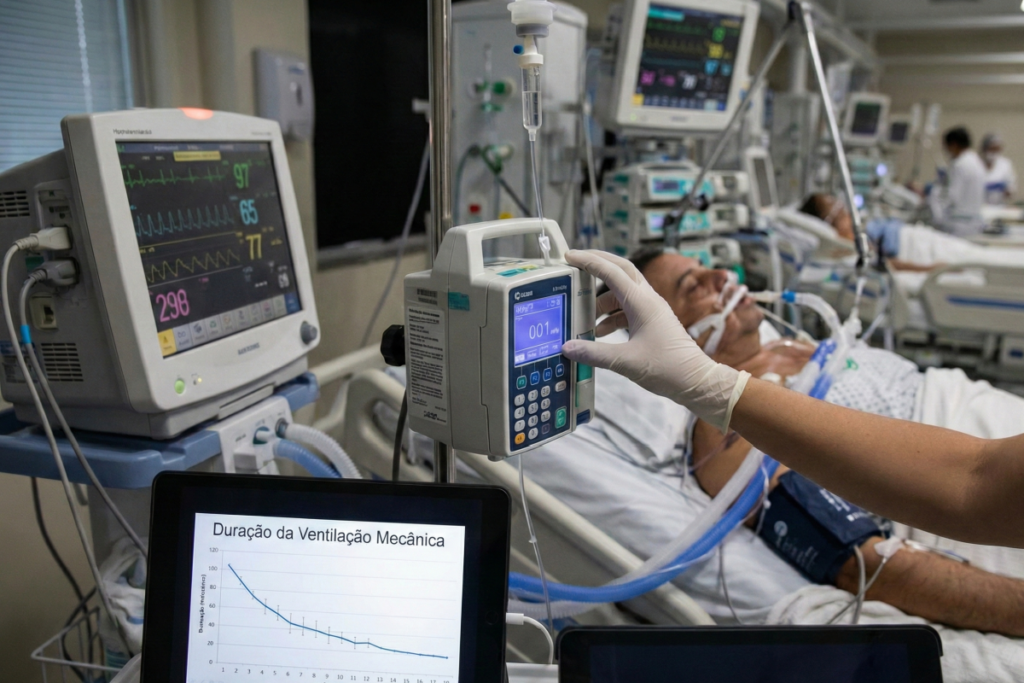 Interrupção diária de sedativos reduz tempo de ventilação mecânica?