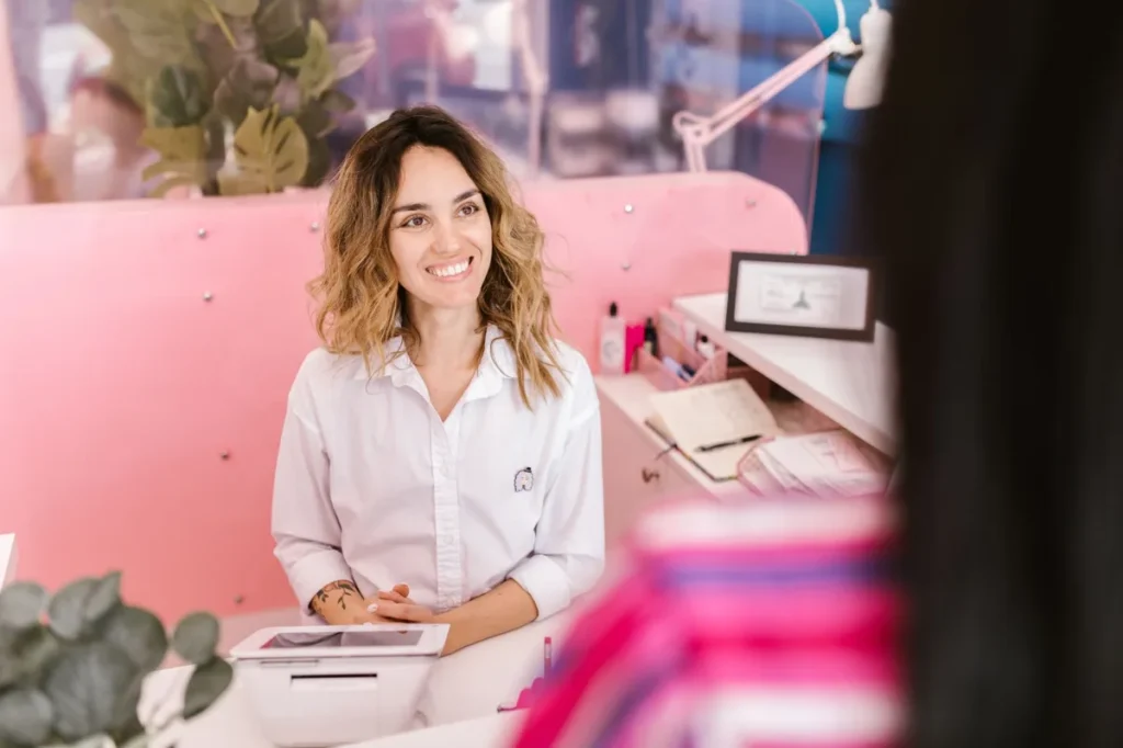 recepção de clínica médica