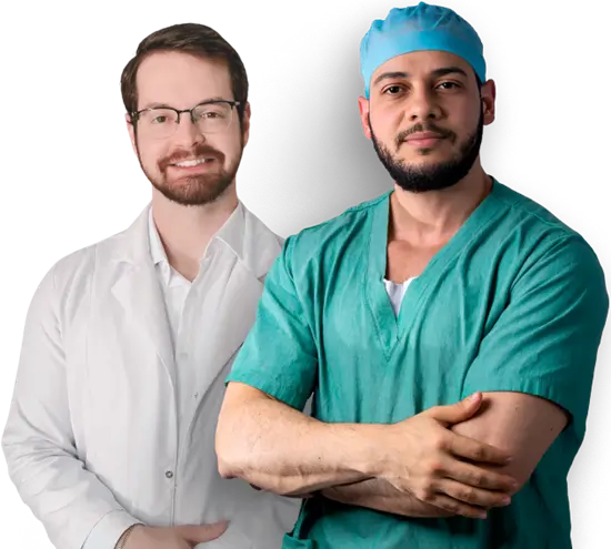Dr Vinicius Sauerressig e Dr Thiago Chaves Amorim