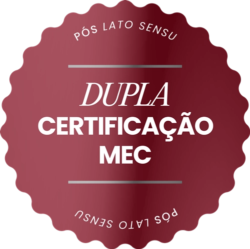Selo Dupla Certificação MEC · Pós Lato Sensu